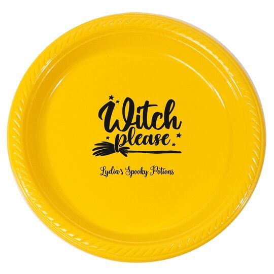 Witch Please Plastic Plates
